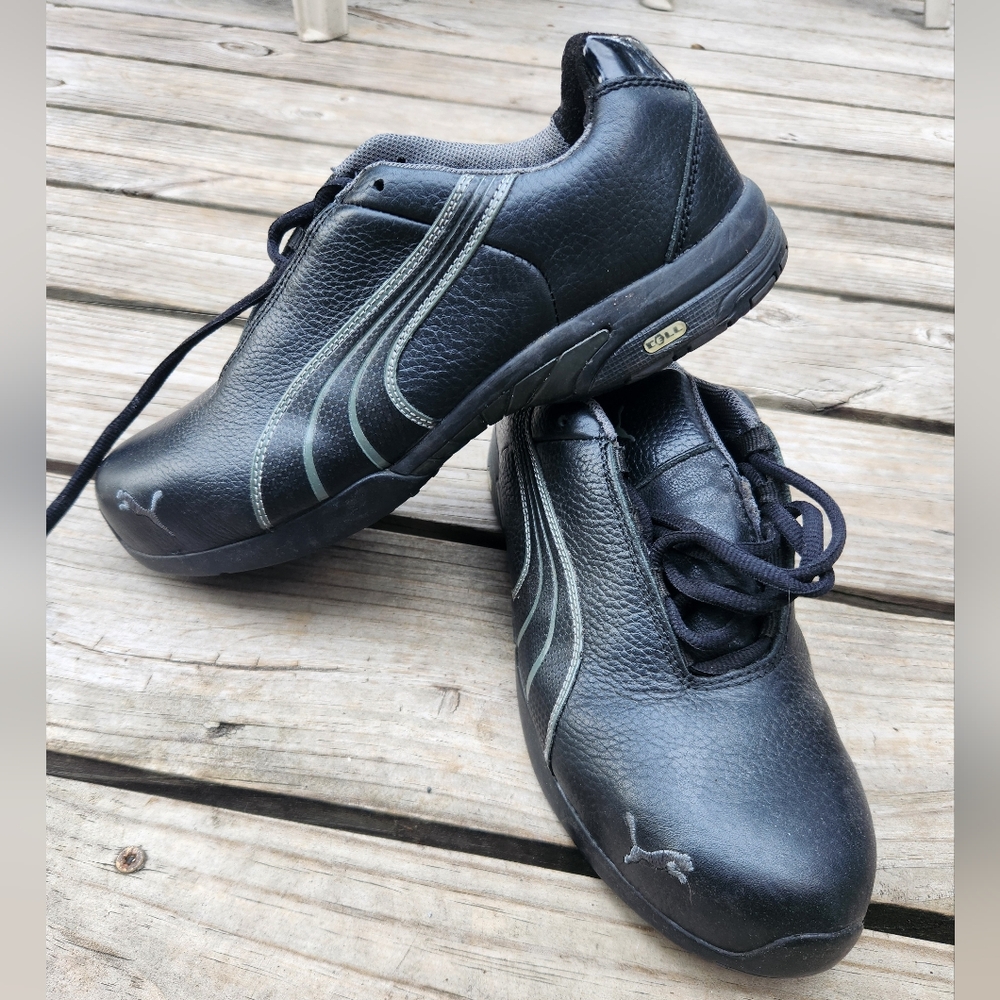 Puma steel toe shoes, size 10 mens